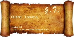 Gutai Tamara névjegykártya